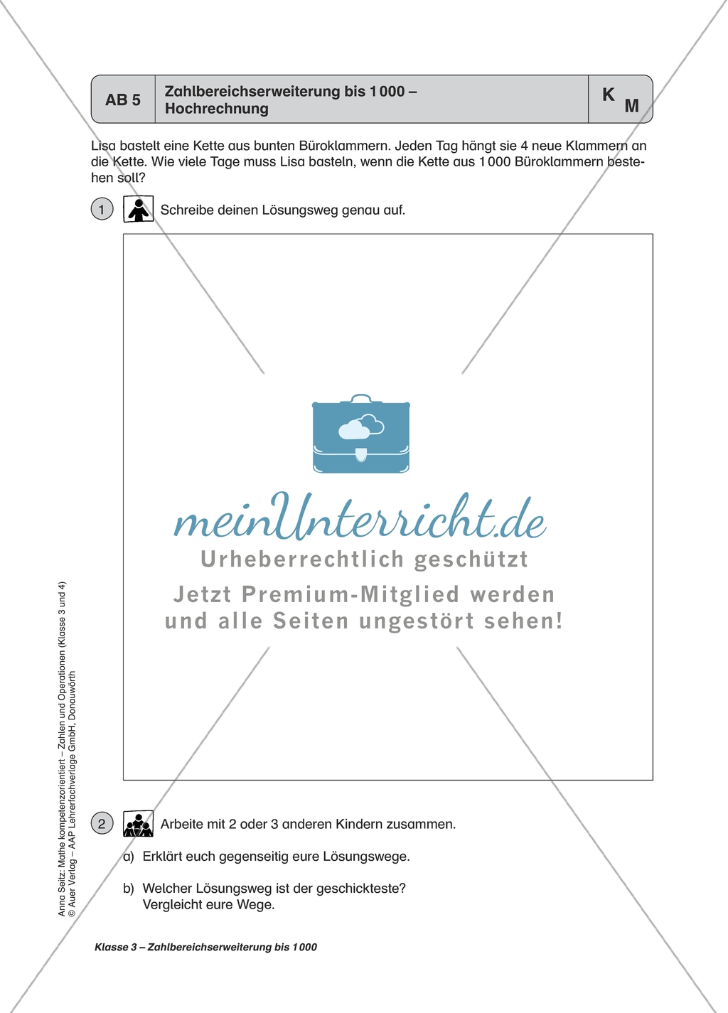 Aufgaben zu Zahlbereichserweiterungen mit einer Übersicht der mathematischen Kompetenzen und Anforderungsniveaus sowie der Lösungen. Preview 8