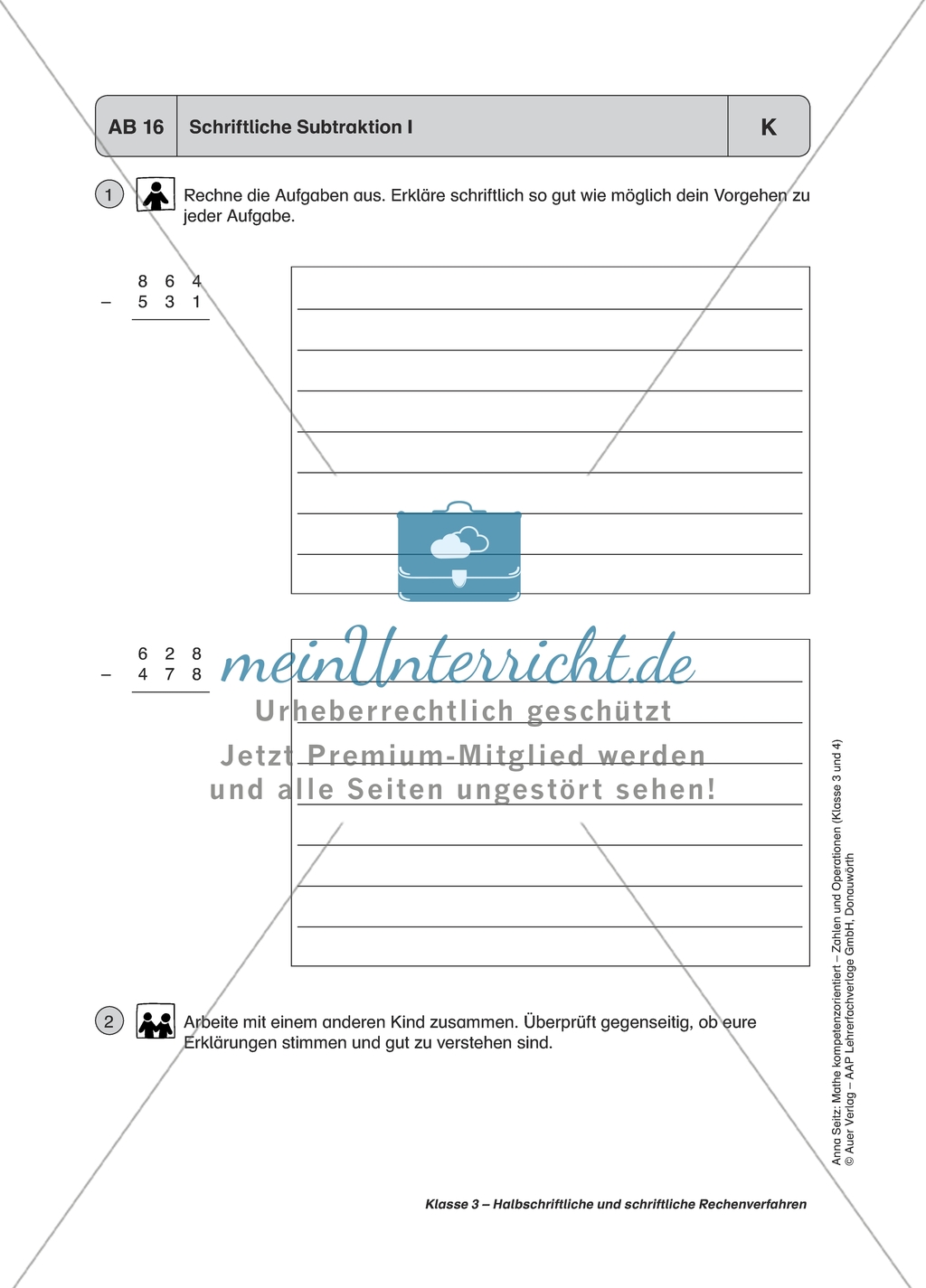 Material für einen kompetenzorientierten Unterricht zum Thema Zahlen und Operationen mit Lösungen. Preview 9