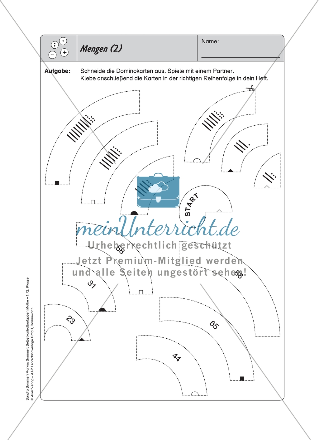 Selbstkontrollaufgaben zum Thema Zahlen und Operationen (Zählen und Ordnen) mit Lösungen. Preview 9