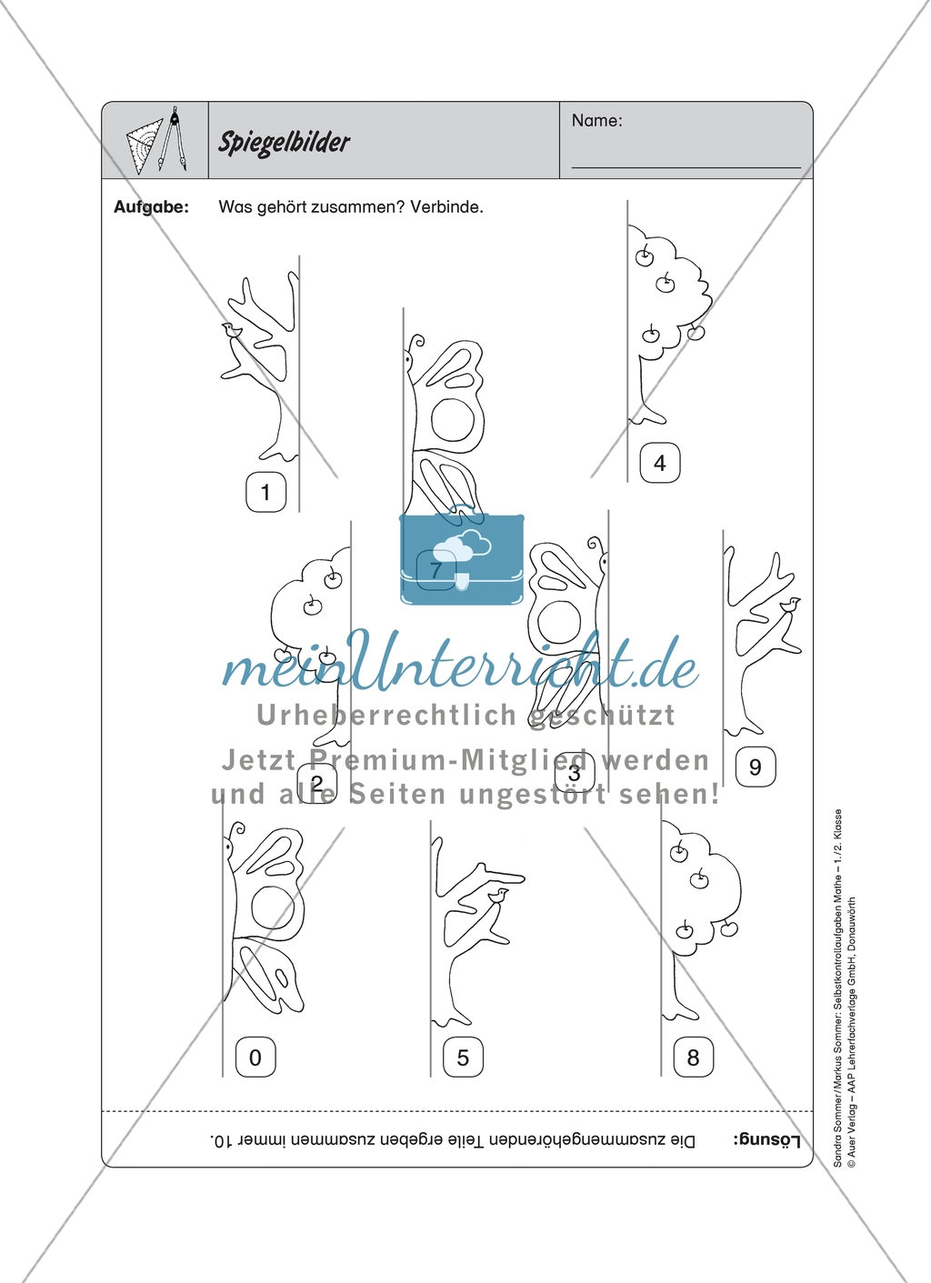 Selbstkontrollaufgaben zum Thema Geometrie mit Lösungen. Preview 2