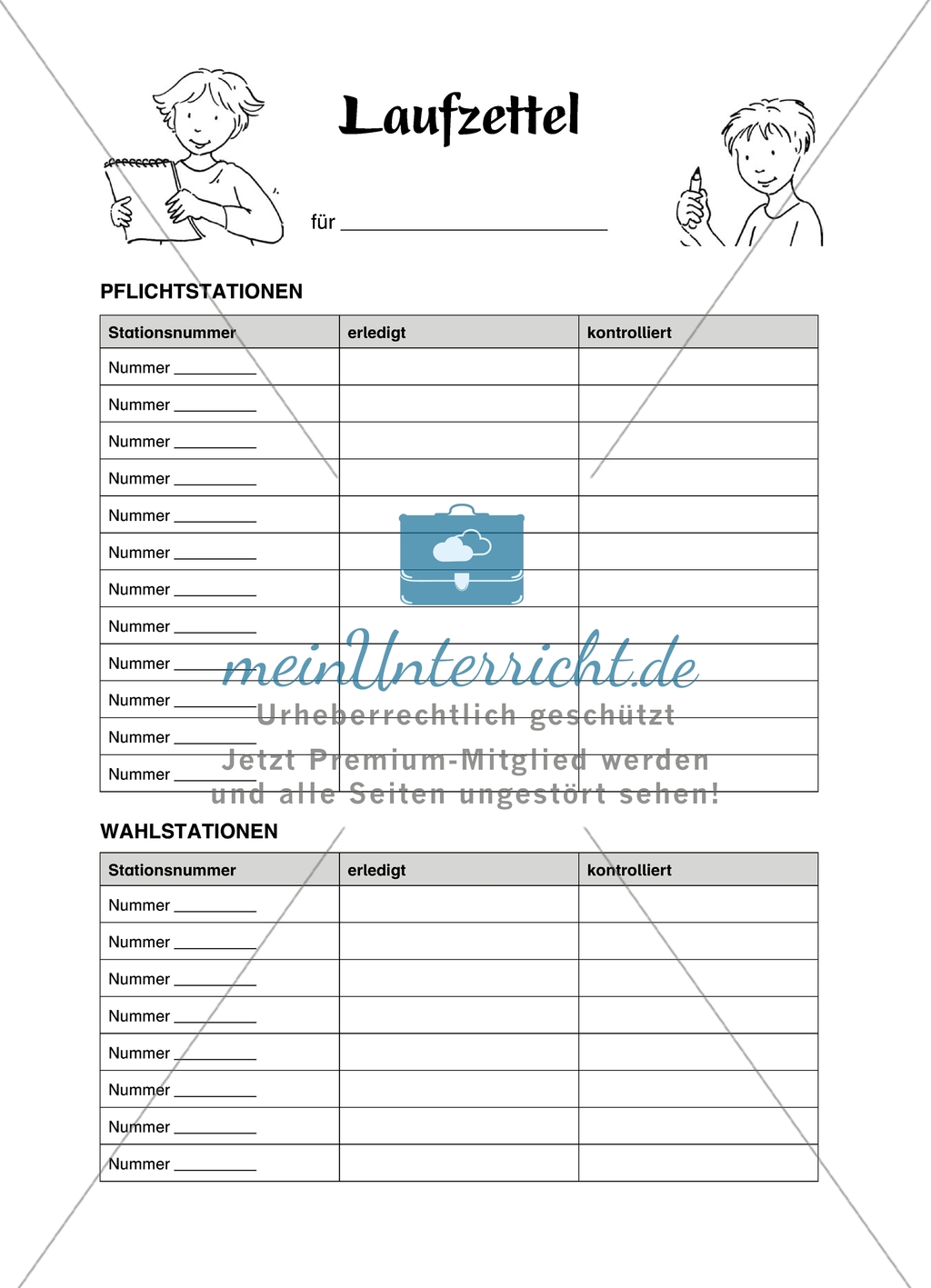 Material für eine Stationenarbeit zum Thema Spiegelungen mit einer Materialaufstellung, Hinweisen und Lösungen. Preview 12