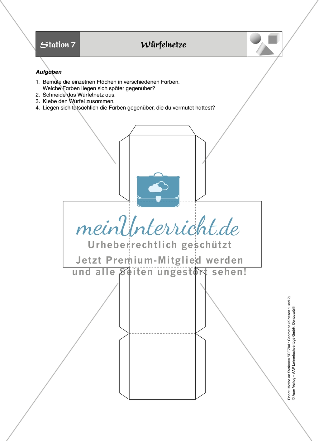 Aufgaben für eine Stationsarbeit zum Thema: