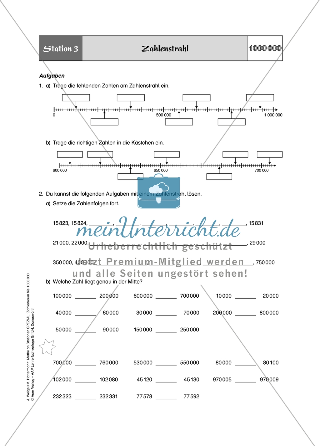 Aufgaben für eine Stationsarbeit zum Thema:
