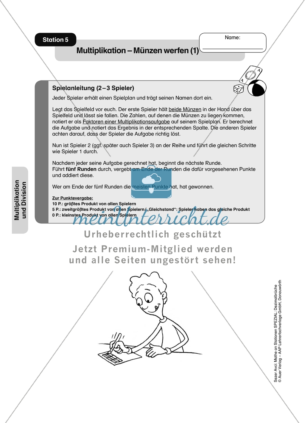 Aufgaben für eine Stationsarbeit zum Thema: