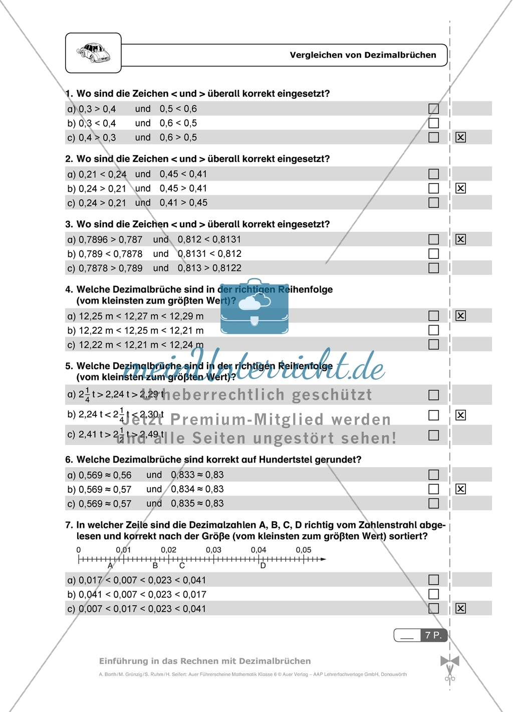 Durch diese Multiple-Choice-Aufgaben mit Lösungen können die Schülerinnen und Schüler einen