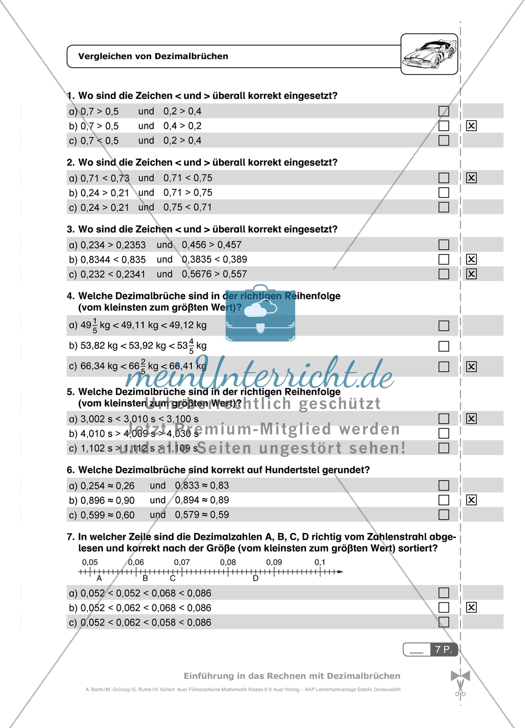 Durch diese Multiple-Choice-Aufgaben mit Lösungen können die Schülerinnen und Schüler einen