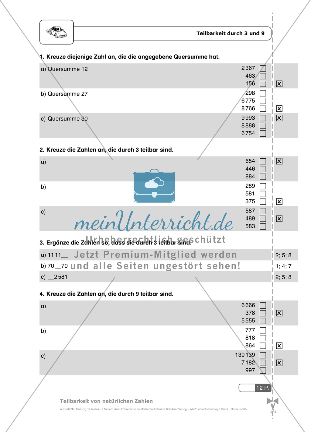 Durch diese Multiple-Choice-Aufgaben mit Lösungen können die Schülerinnen und Schüler einen