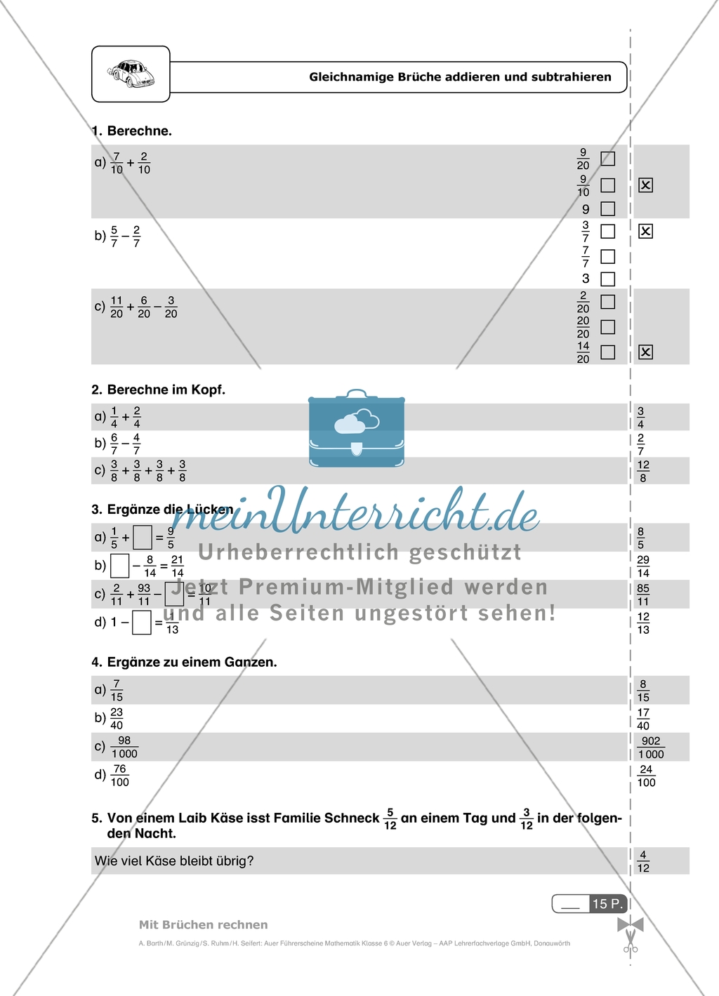 Durch diese Multiple-Choice-Aufgaben mit Lösungen können die Schülerinnen und Schüler einen