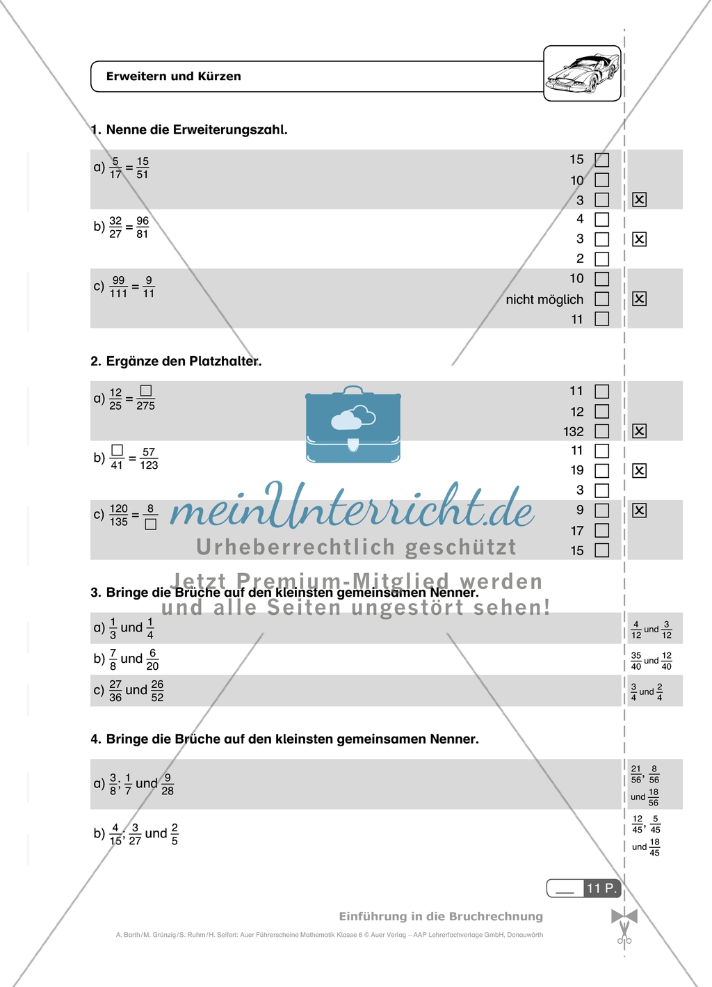 Durch diese Multiple-Choice-Aufgaben mit Lösungen können die Schülerinnen und Schüler einen