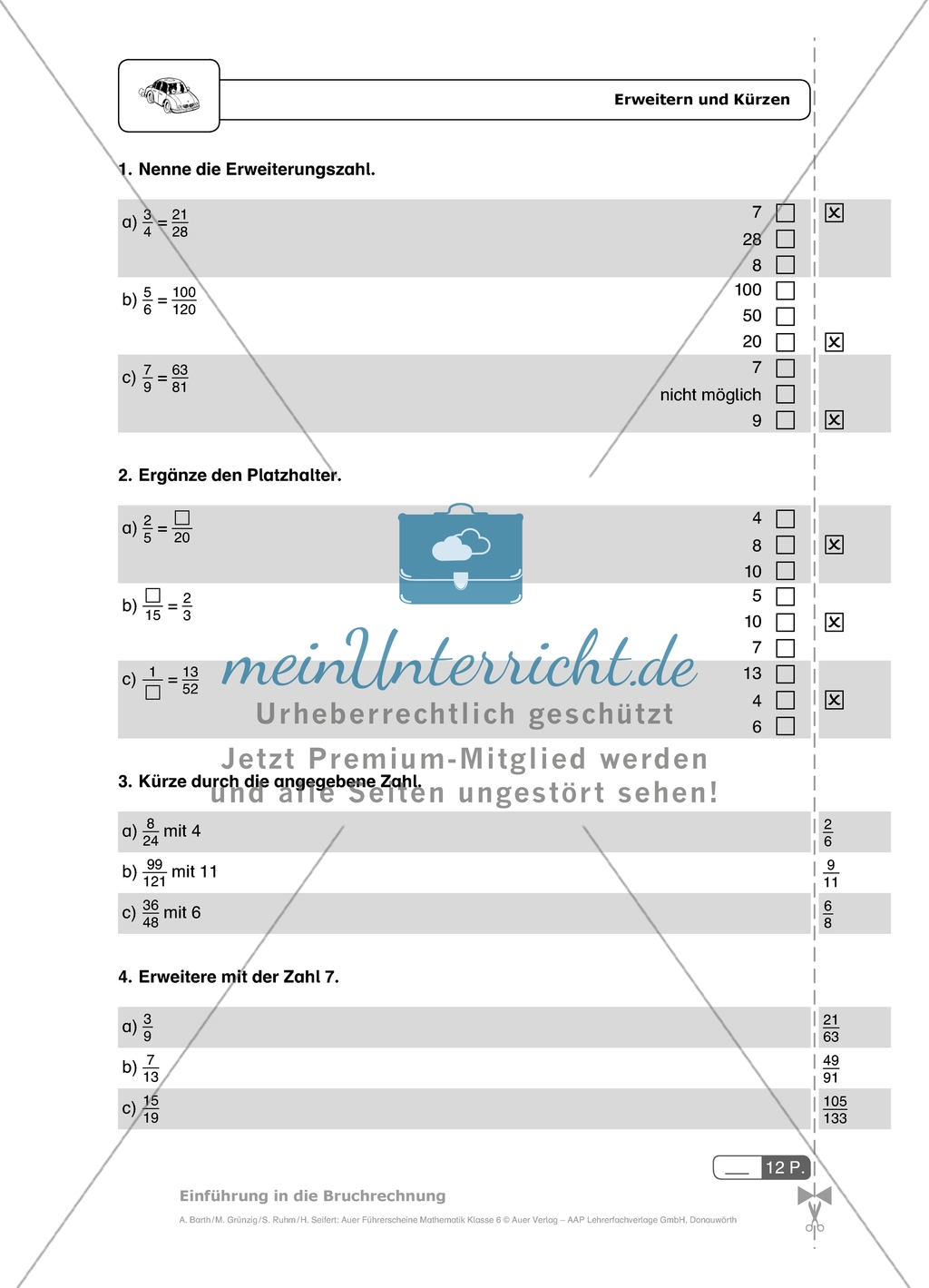 Durch diese Multiple-Choice-Aufgaben mit Lösungen können die Schülerinnen und Schüler einen
