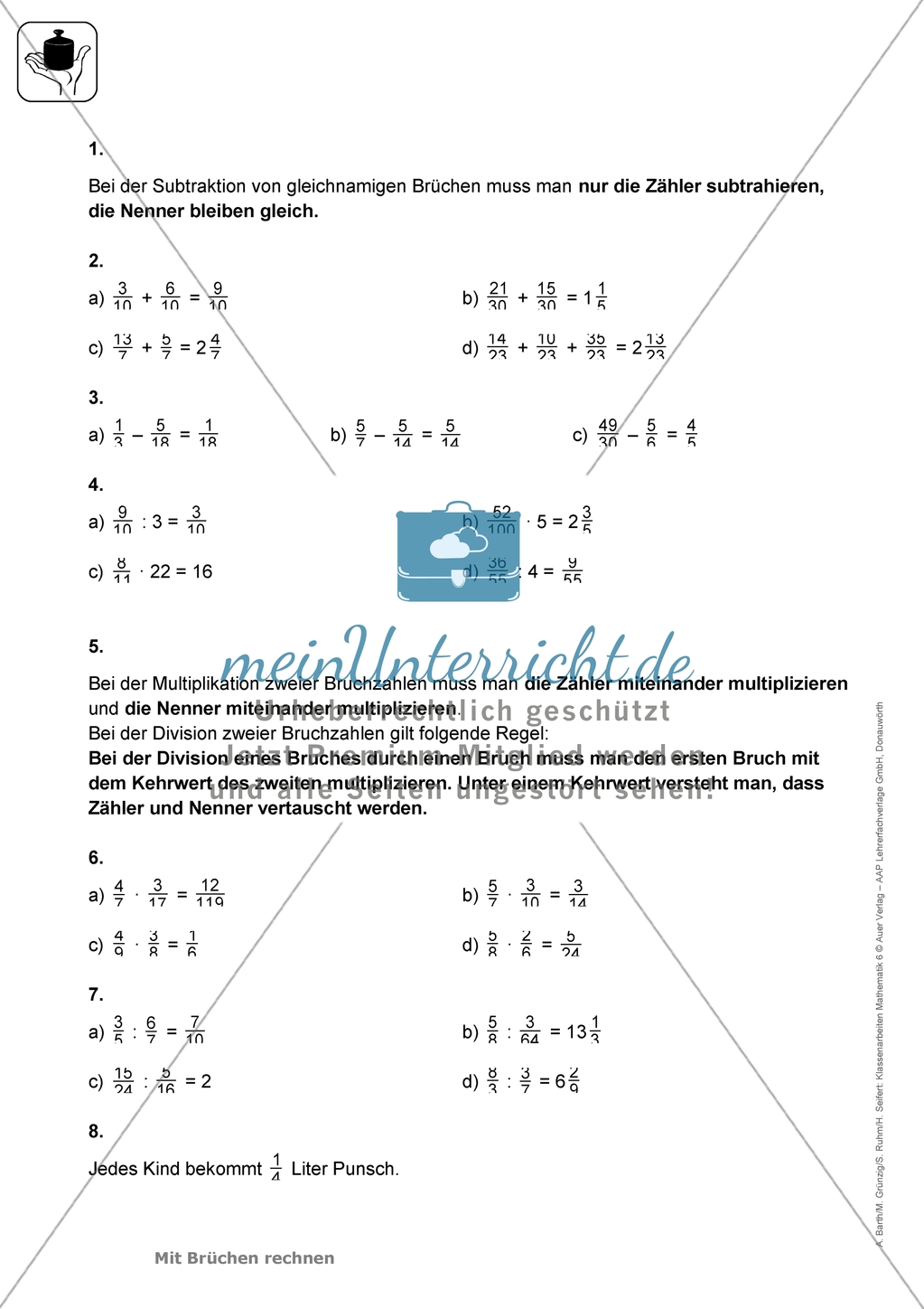 Klassenarbeiten zum Thema:
