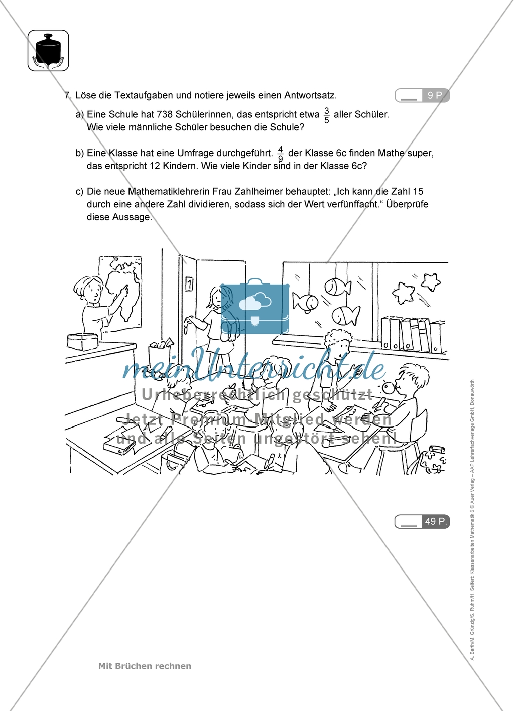 Klassenarbeiten zum Thema: