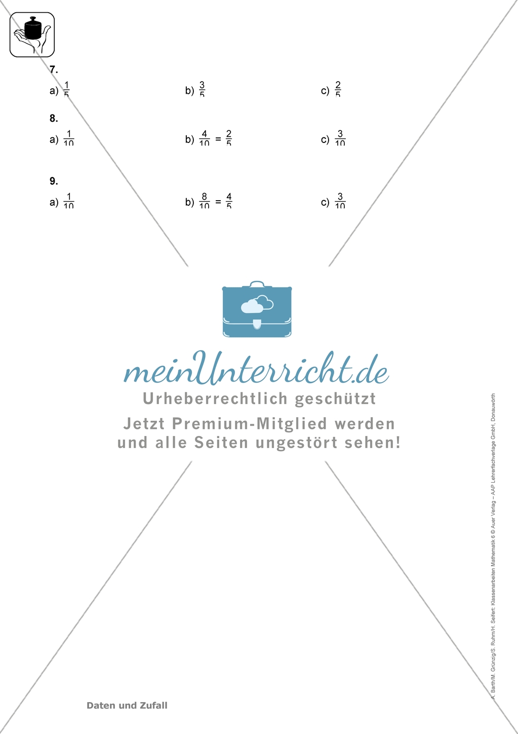 Klassenarbeiten zum Thema: