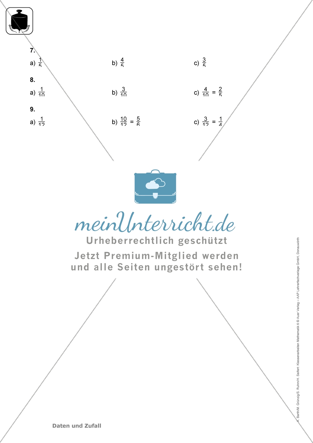 Klassenarbeiten zum Thema: