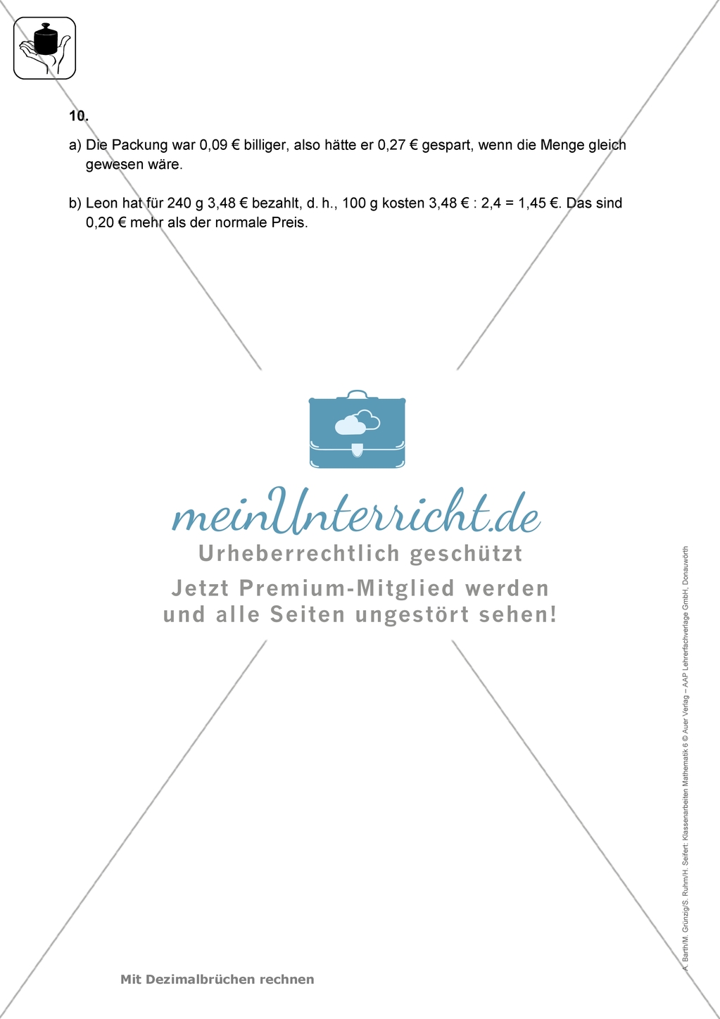 Klassenarbeiten zum Thema: