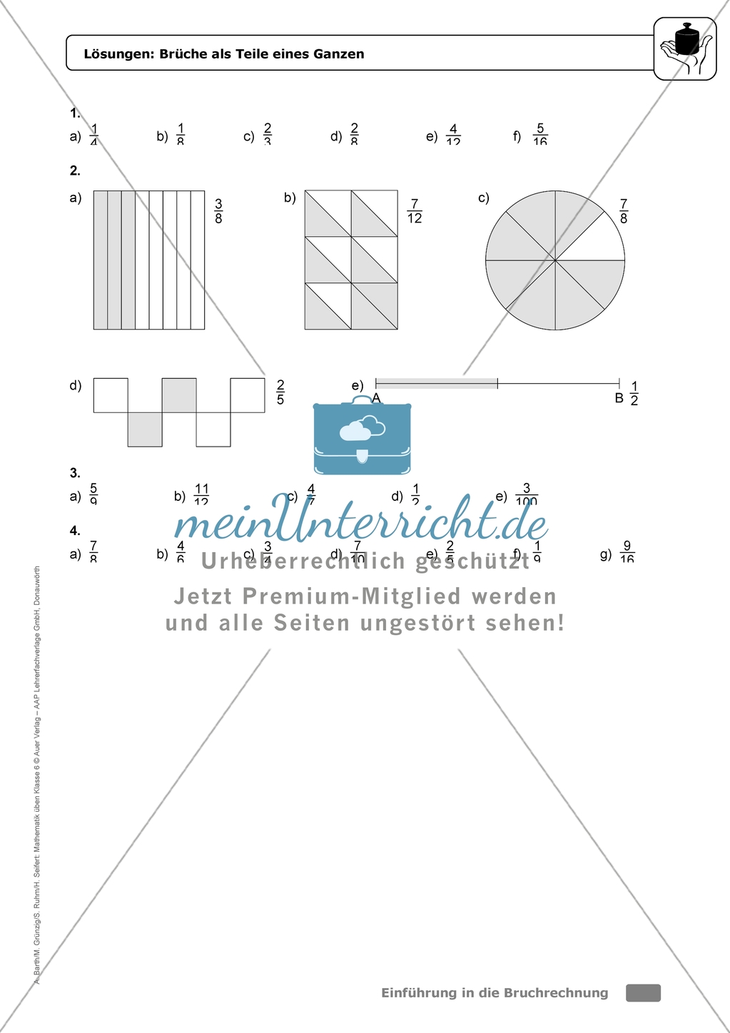 Leichte Übungsaufgaben mit Hinweisen und Lösungen für die Schülerinnen und Schüler zum Thema: