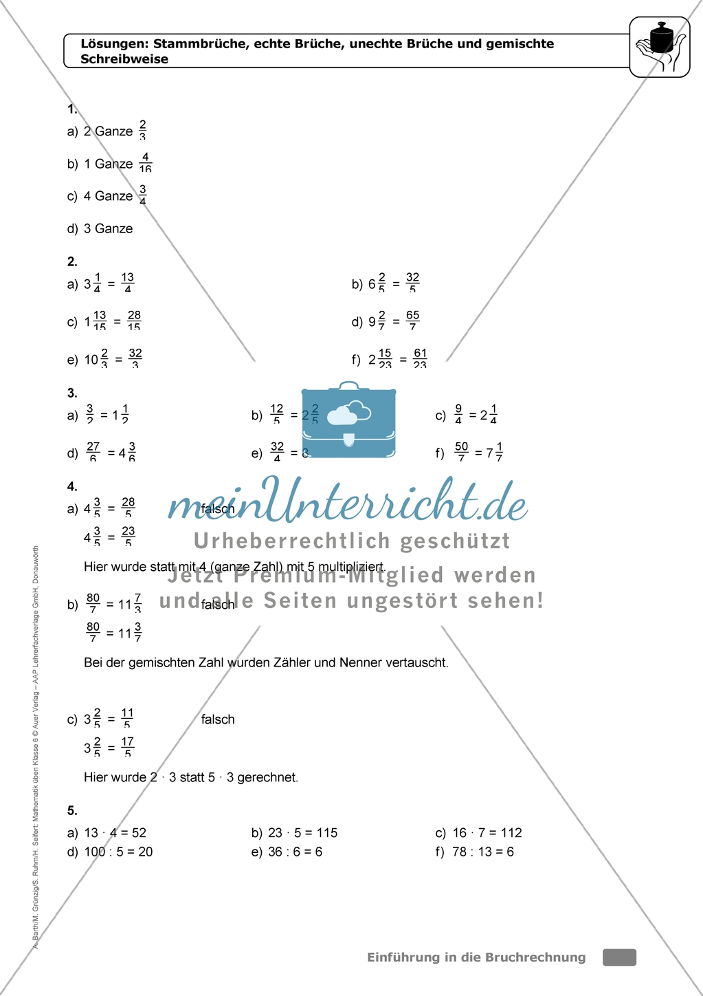 Leichte Übungsaufgaben mit Hinweisen und Lösungen für die Schülerinnen und Schüler zum Thema: