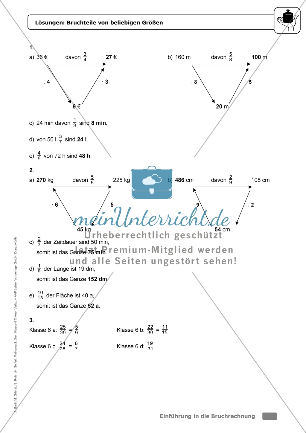 Leichte Übungsaufgaben mit Hinweisen und Lösungen für die Schülerinnen und Schüler zum Thema:
