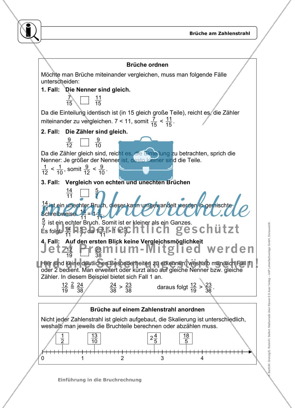 Übungsaufgaben zur Bruchrechnung mit erhöhtem Schwierigkeitsgrad. Preview 9