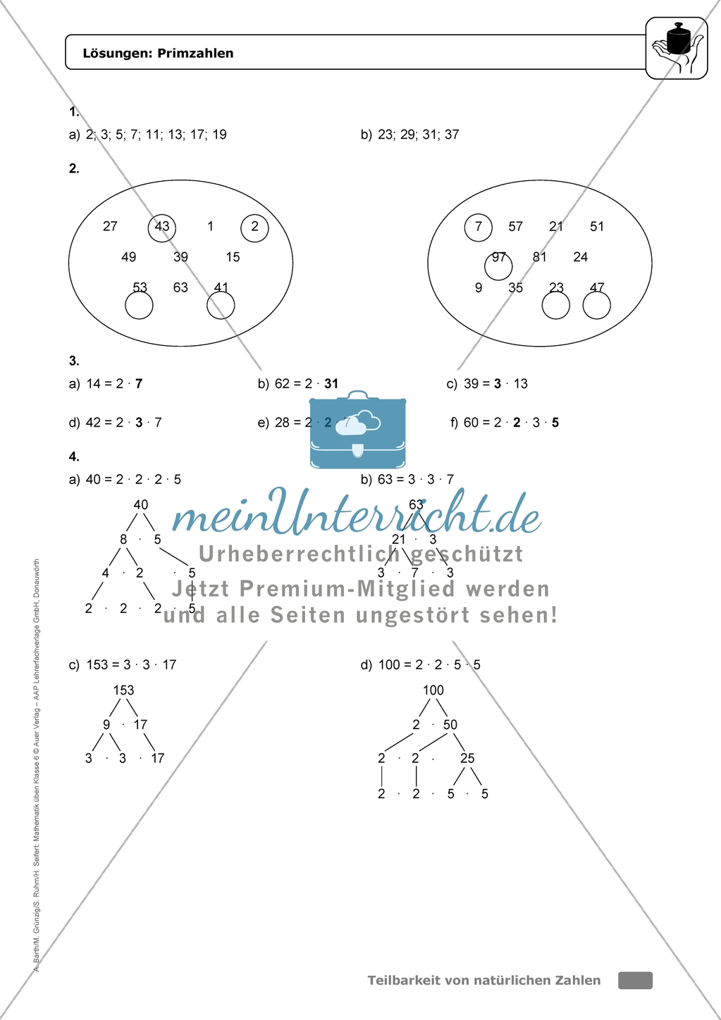 einfache Übungsaufgaben mit Hinweisen und Lösungen für die Schülerinnen und Schüler zum Thema: