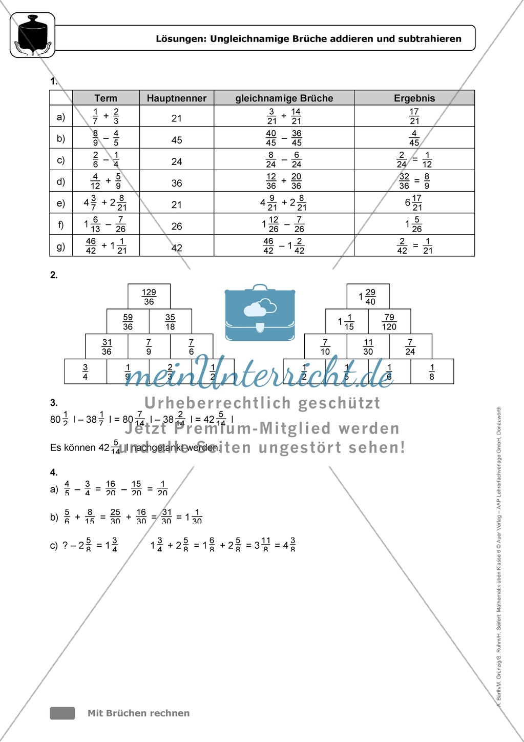 Übungen in erhöhtem Schwierigkeitsgrad zum Thema: