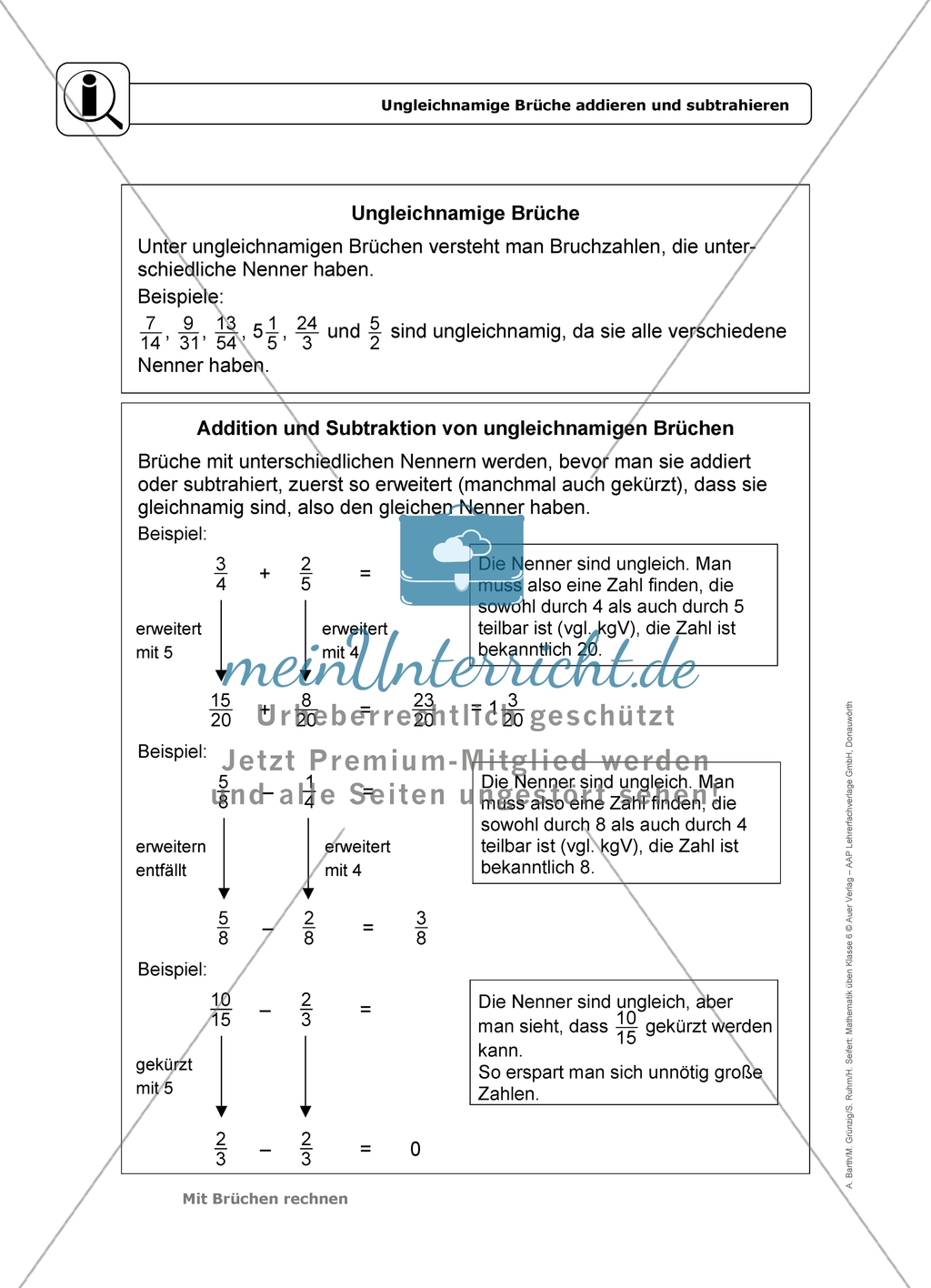 Übungen in erhöhtem Schwierigkeitsgrad zum Thema:
