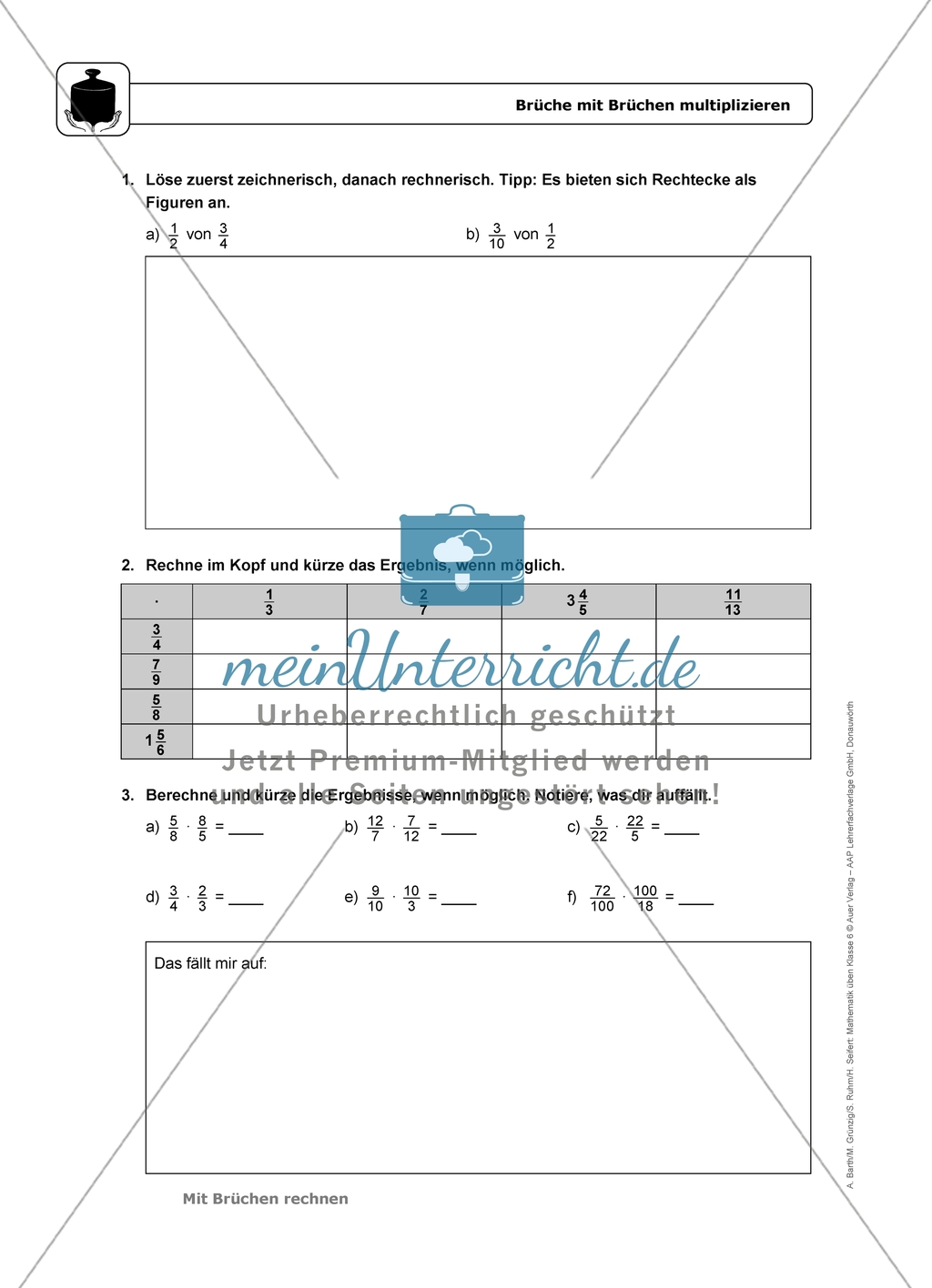 Übungen in erhöhtem Schwierigkeitsgrad zum Thema: