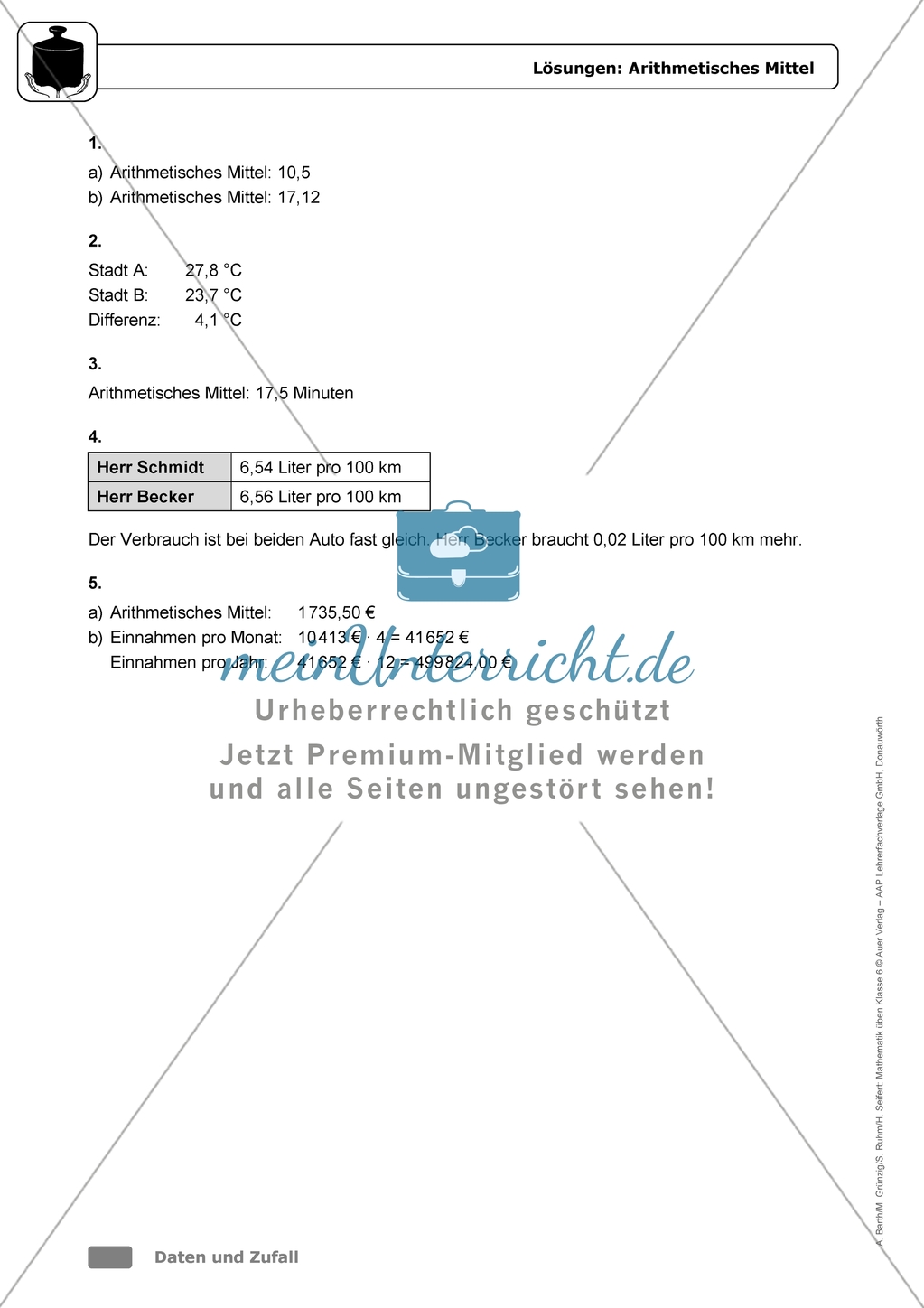 Übungen in erhöhtem Schwierigkeitsgrad zum Thema: