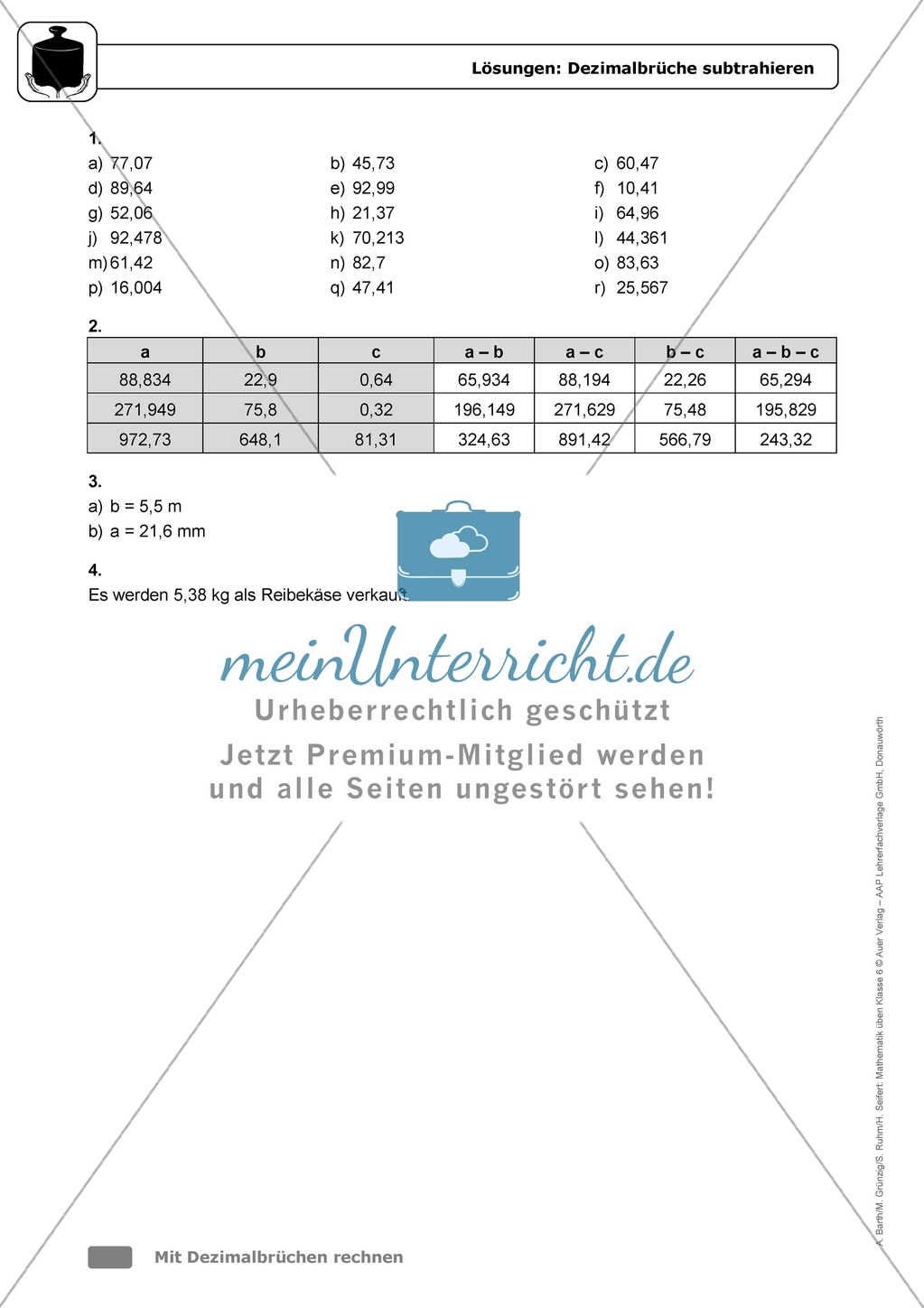 Übungen in erhöhtem Schwierigkeitsgrad zum Thema: