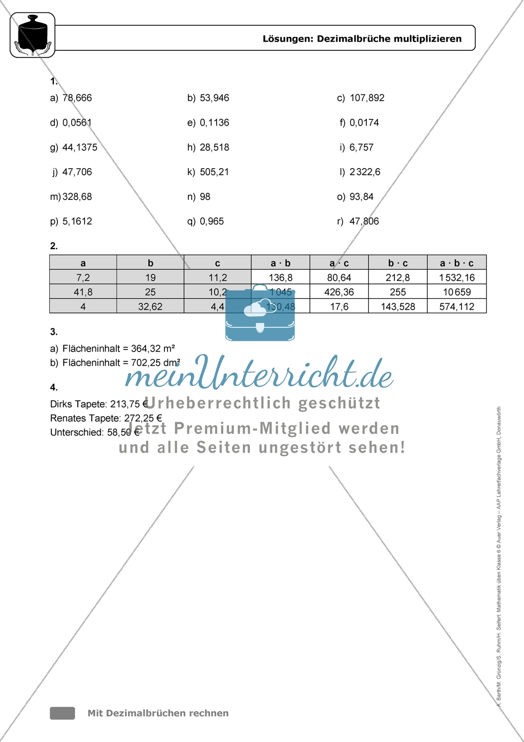 Übungen in erhöhtem Schwierigkeitsgrad zum Thema:
