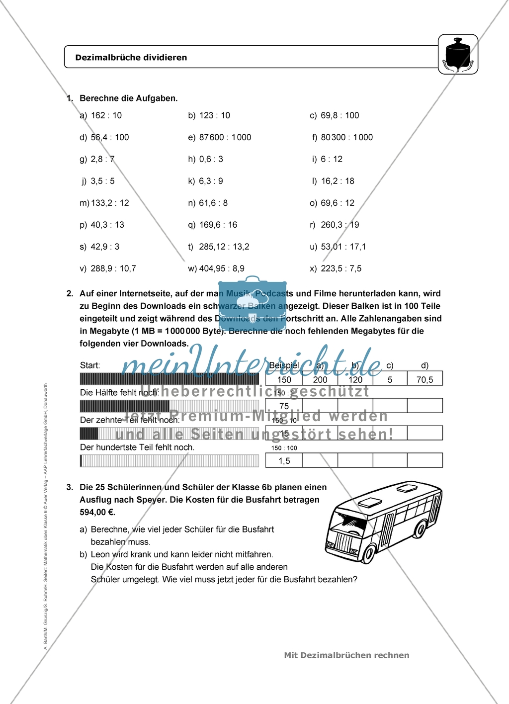 Übungen in erhöhtem Schwierigkeitsgrad zum Thema: