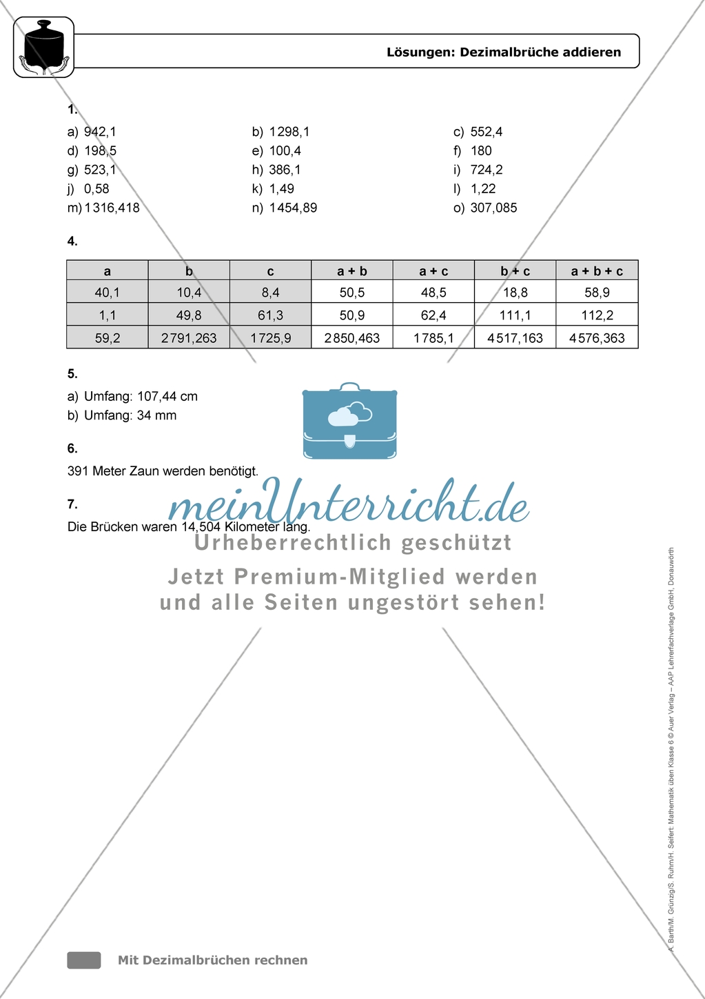 Übungen in erhöhtem Schwierigkeitsgrad zum Thema: