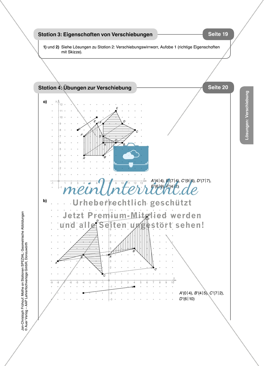 Materialien für eine Stationsarbeit zum Thema: