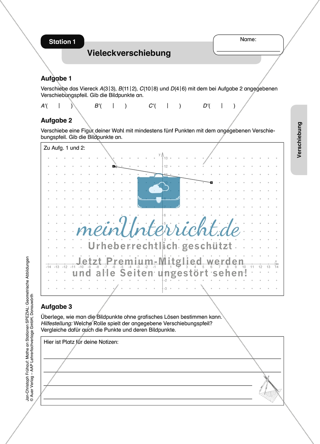 Materialien für eine Stationsarbeit zum Thema: