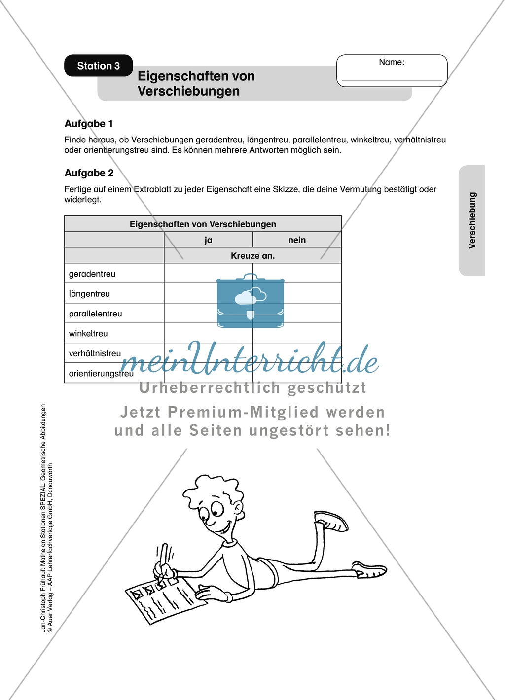 Materialien für eine Stationsarbeit zum Thema: