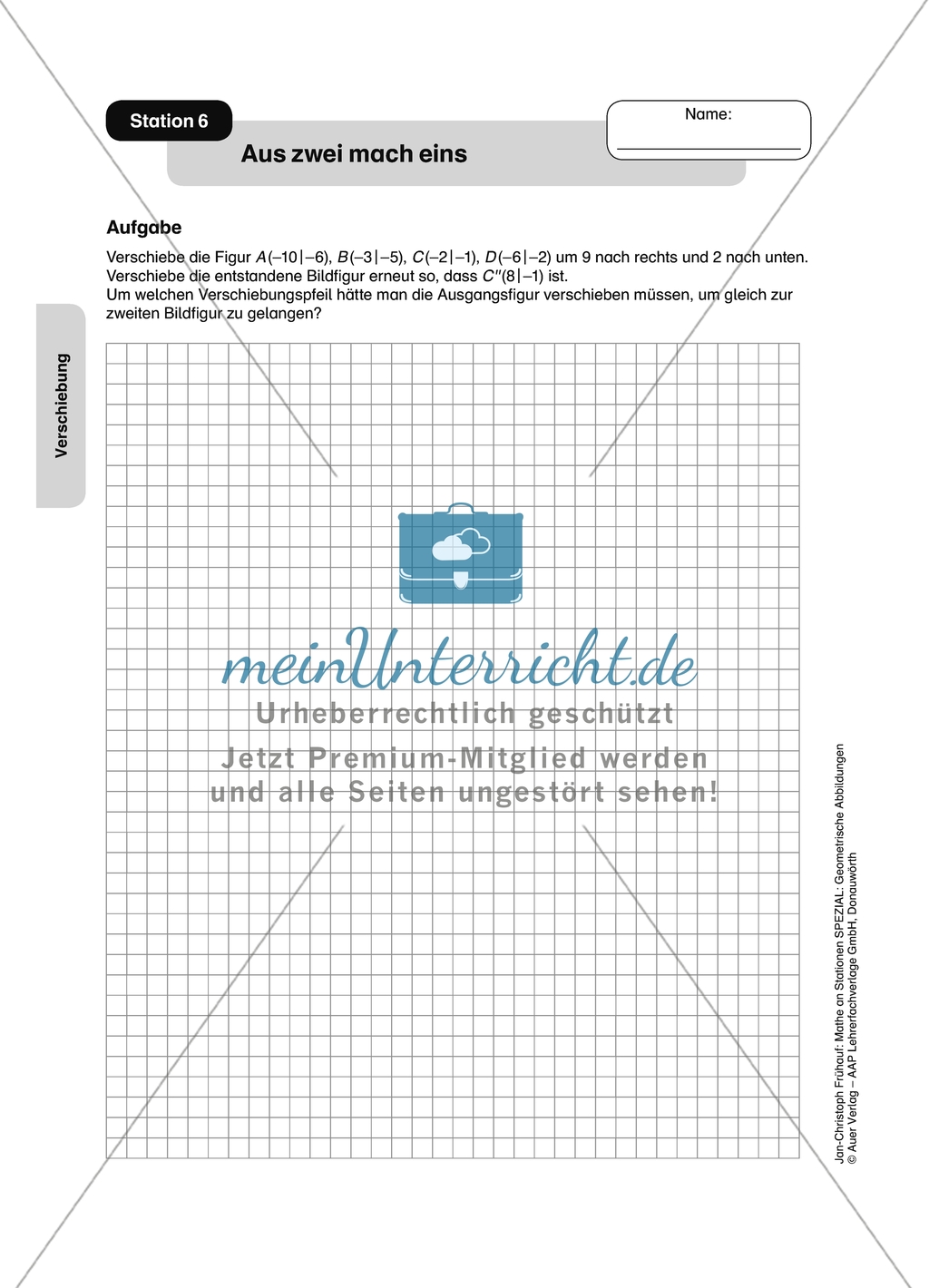 Materialien für eine Stationsarbeit zum Thema: