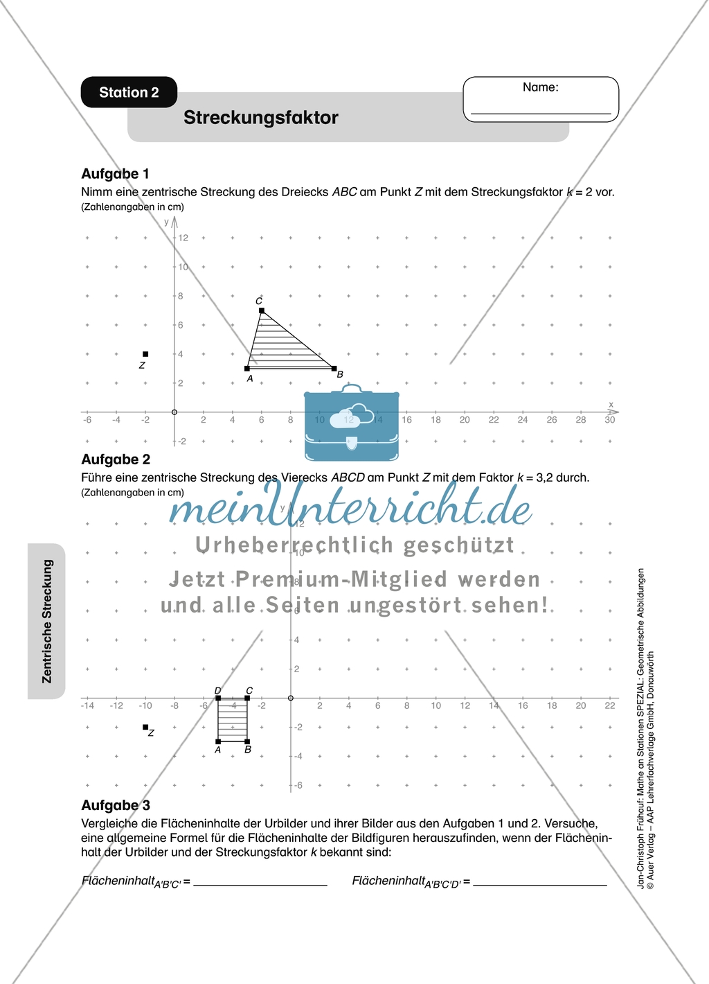Materialien für eine Stationsarbeit zum Thema: