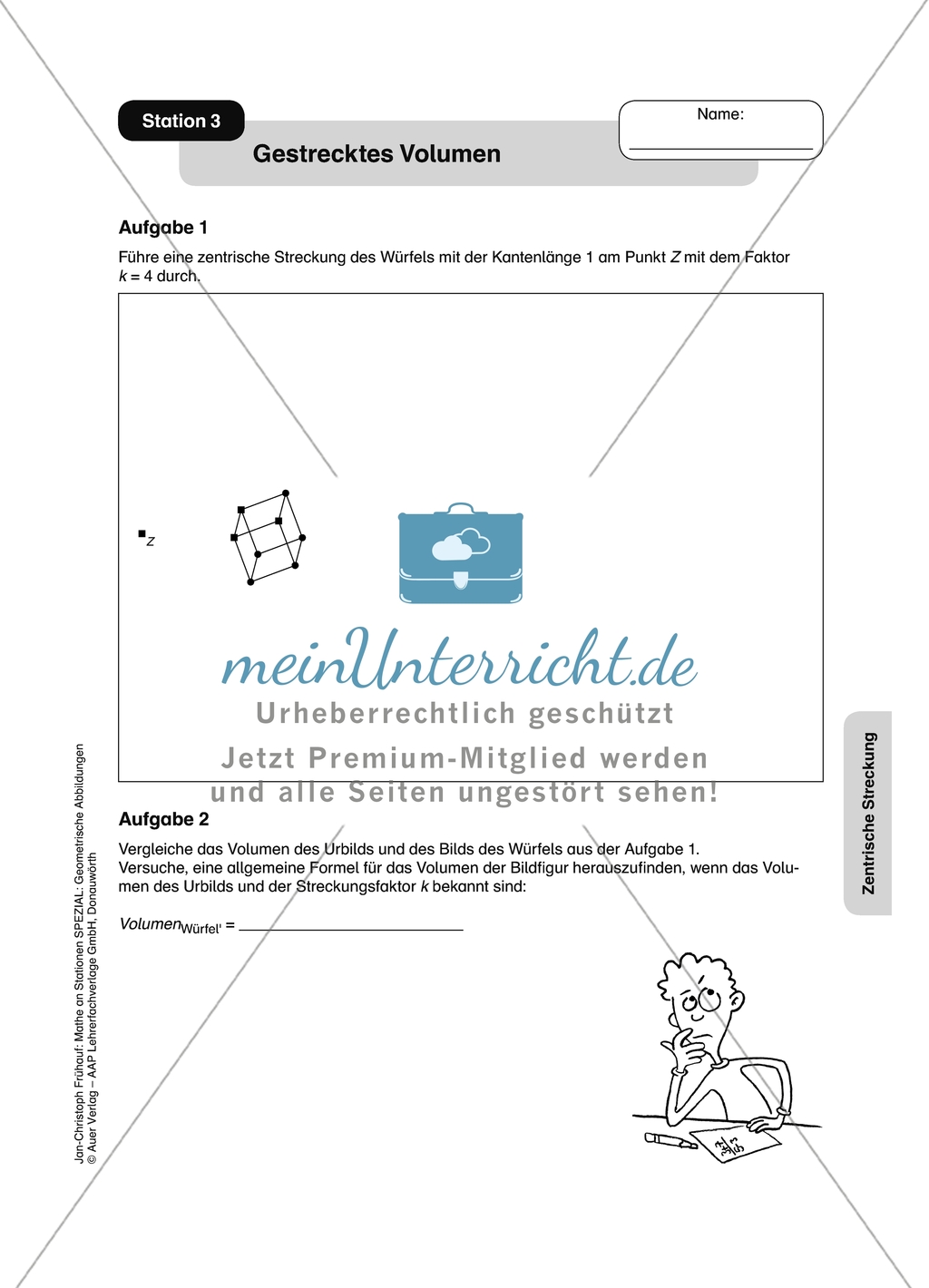 Materialien für eine Stationsarbeit zum Thema: