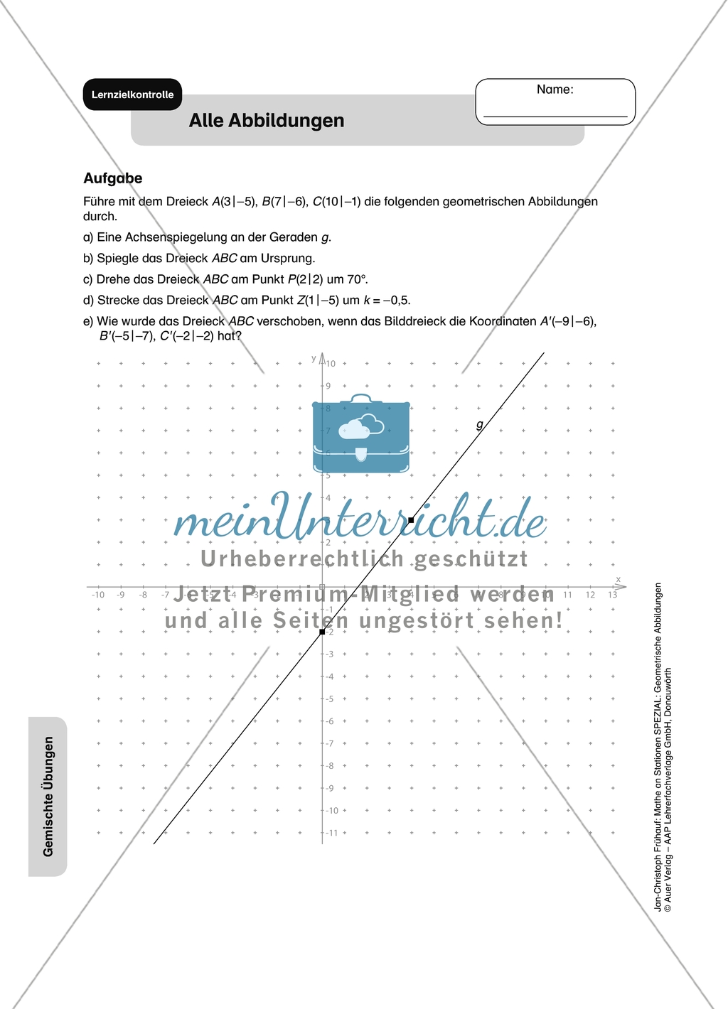 Materialien für eine Stationsarbeit zum Thema: