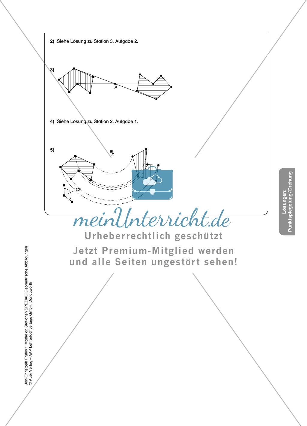 Materialien für eine Stationsarbeit zum Thema: