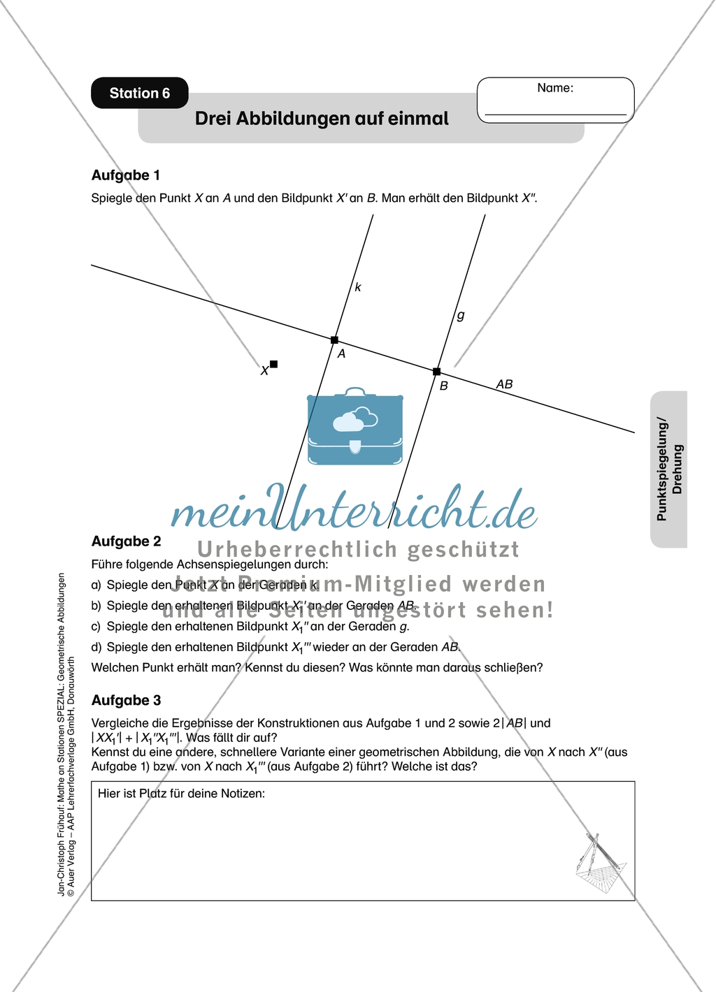 Materialien für eine Stationsarbeit zum Thema: