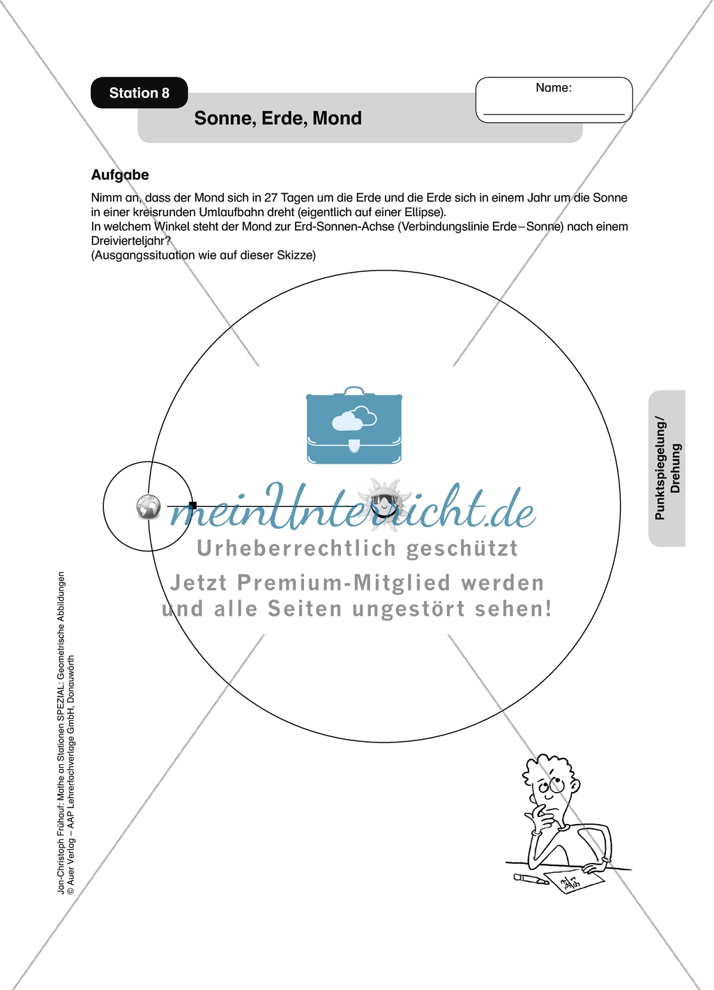 Materialien für eine Stationsarbeit zum Thema: