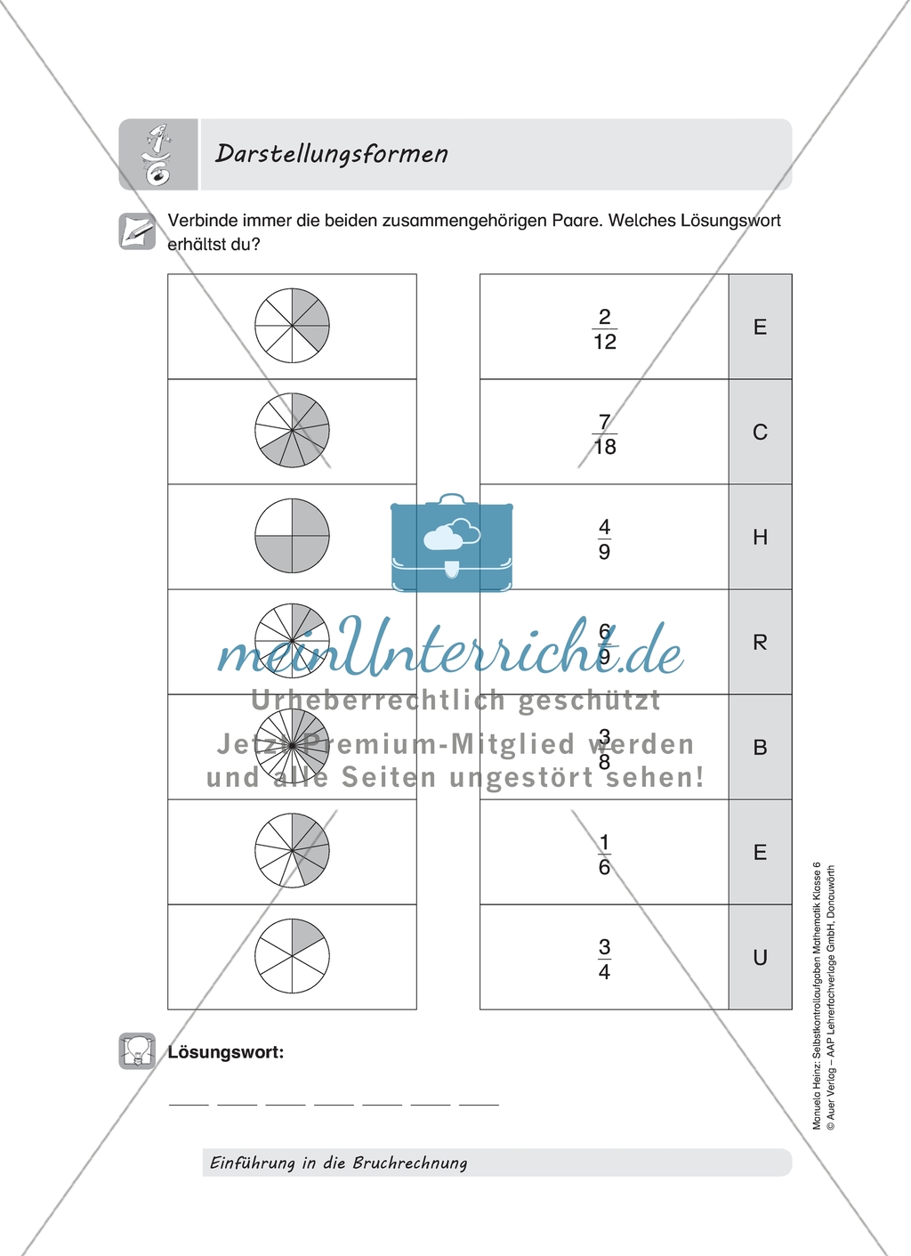 Aufgaben mit Lösungen zum Thema:
