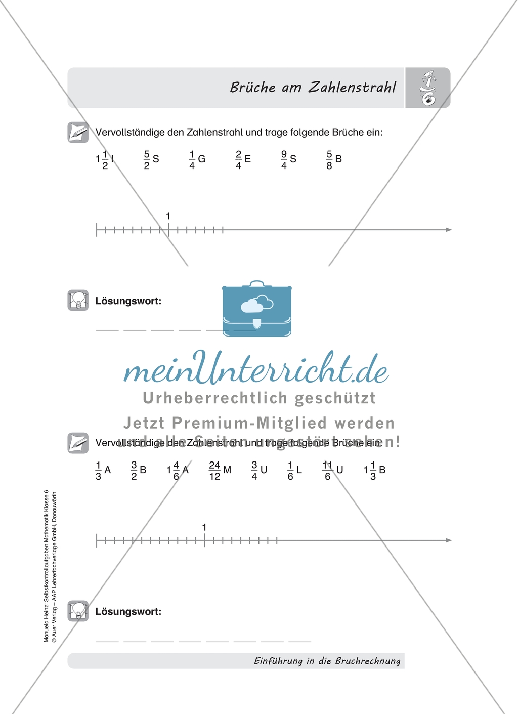 Aufgaben mit Lösungen zum Thema: