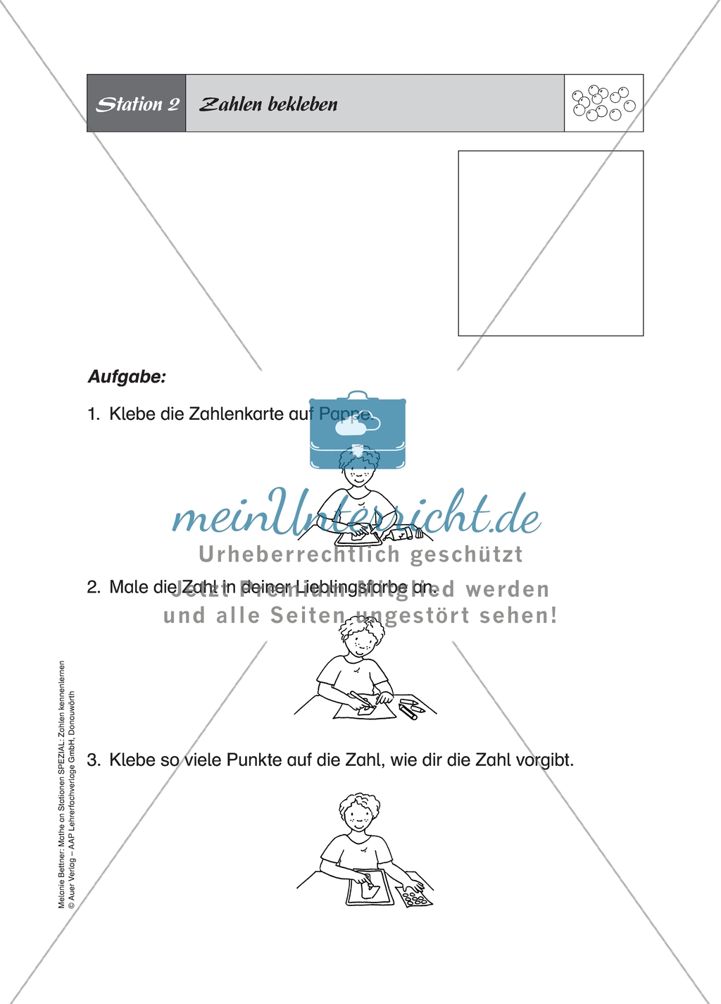 Aufgaben für eine Stationsarbeit zum Thema: