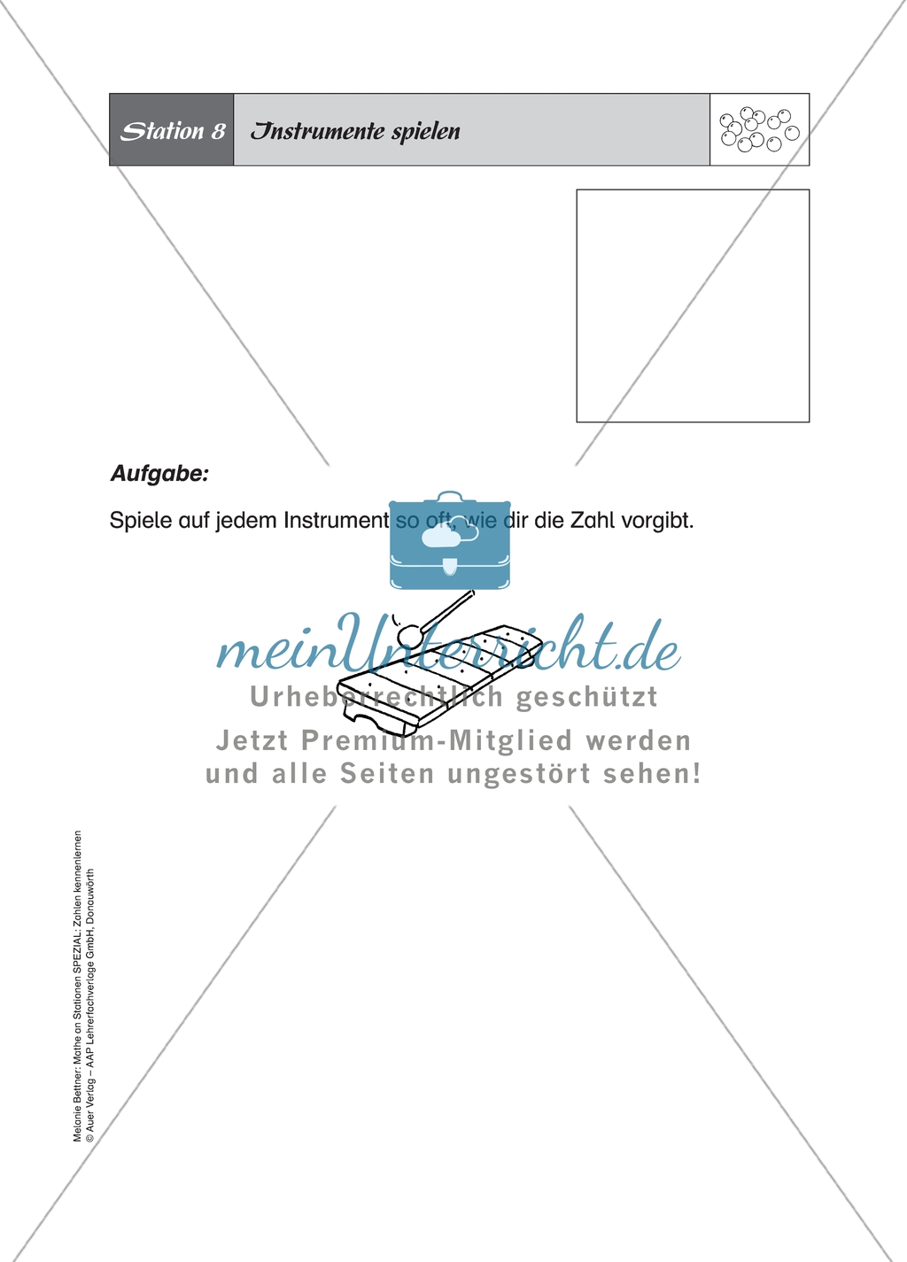 Aufgaben für eine Stationsarbeit zum Thema: