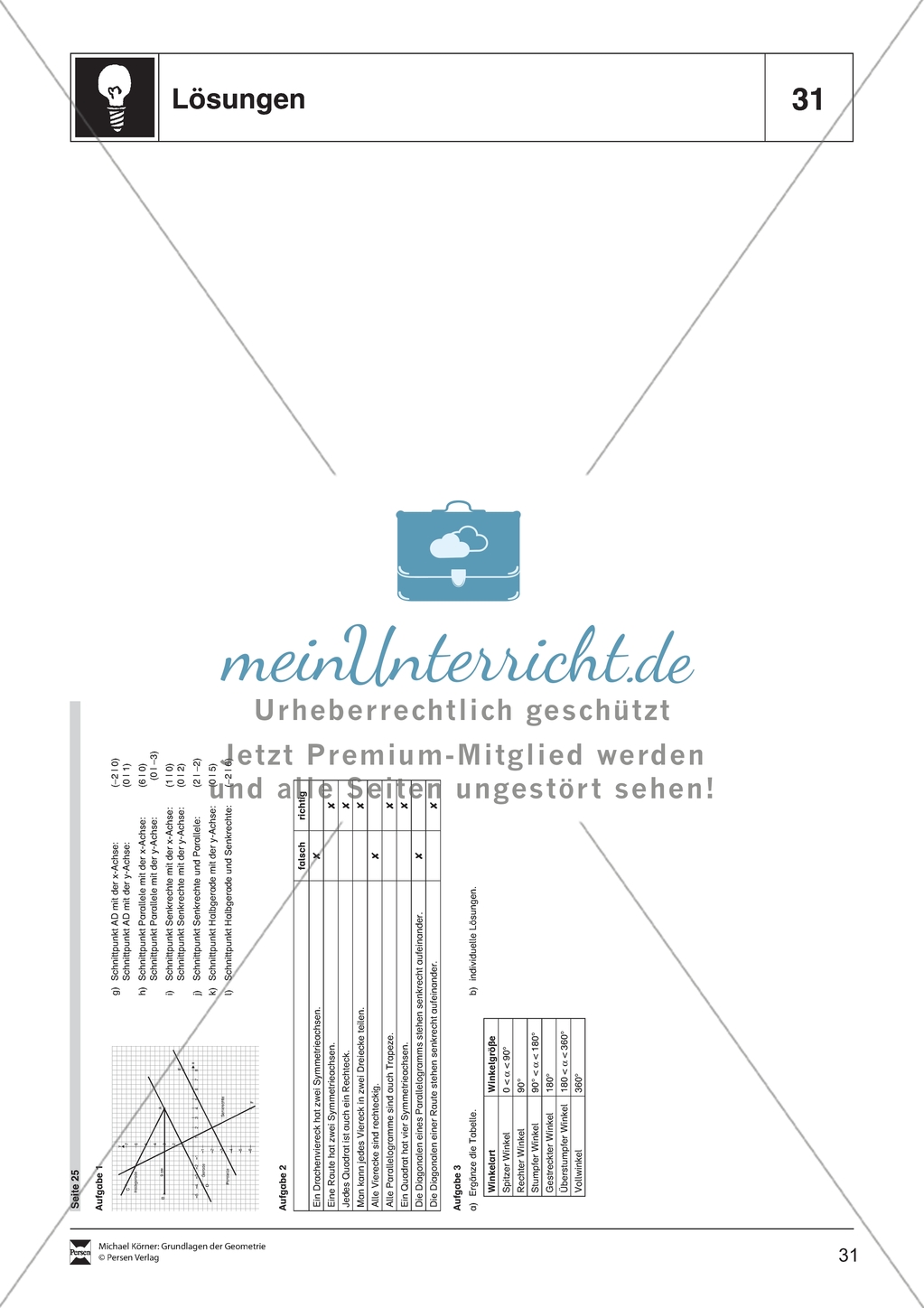 Aufgaben und Lösungen zum Thema: