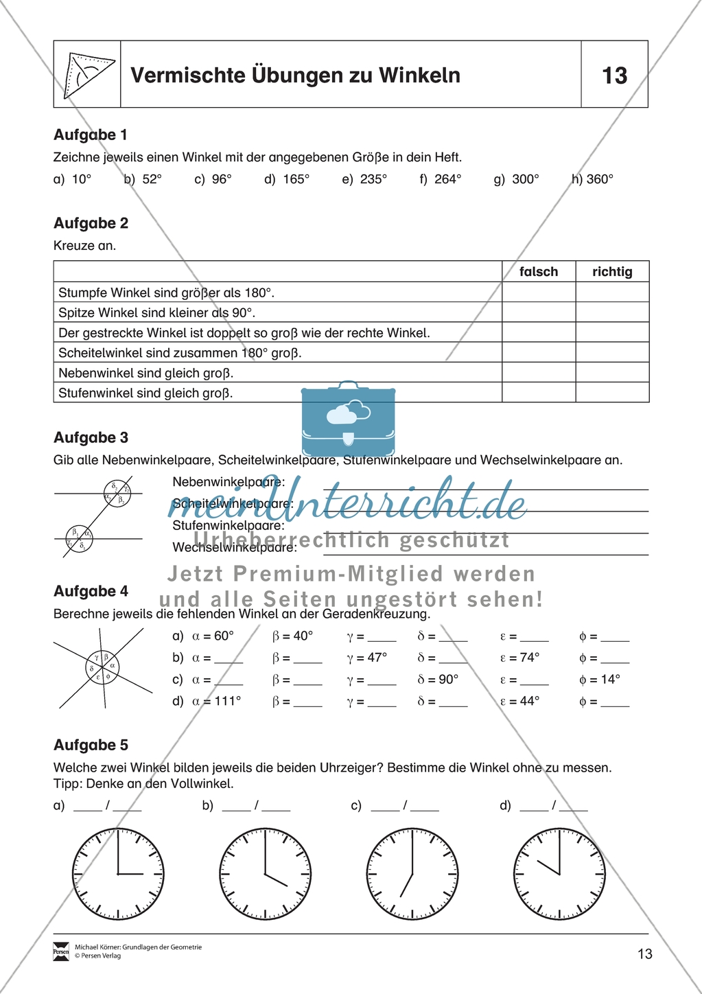 Aufgaben und Lösungen zum Thema: