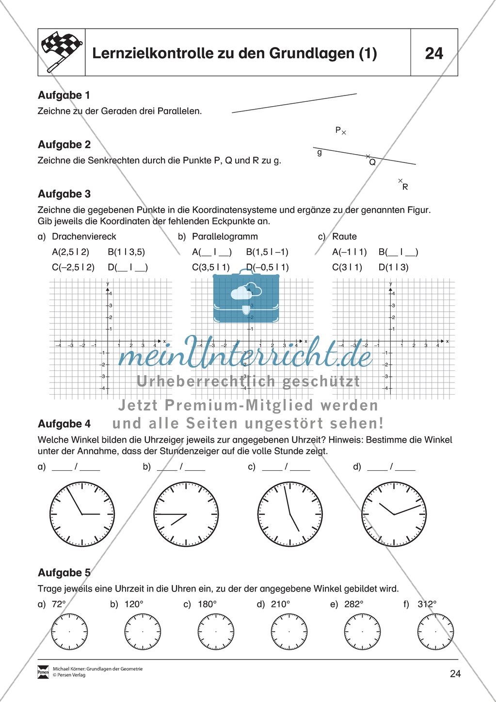 Aufgaben und Lösungen zum Thema: