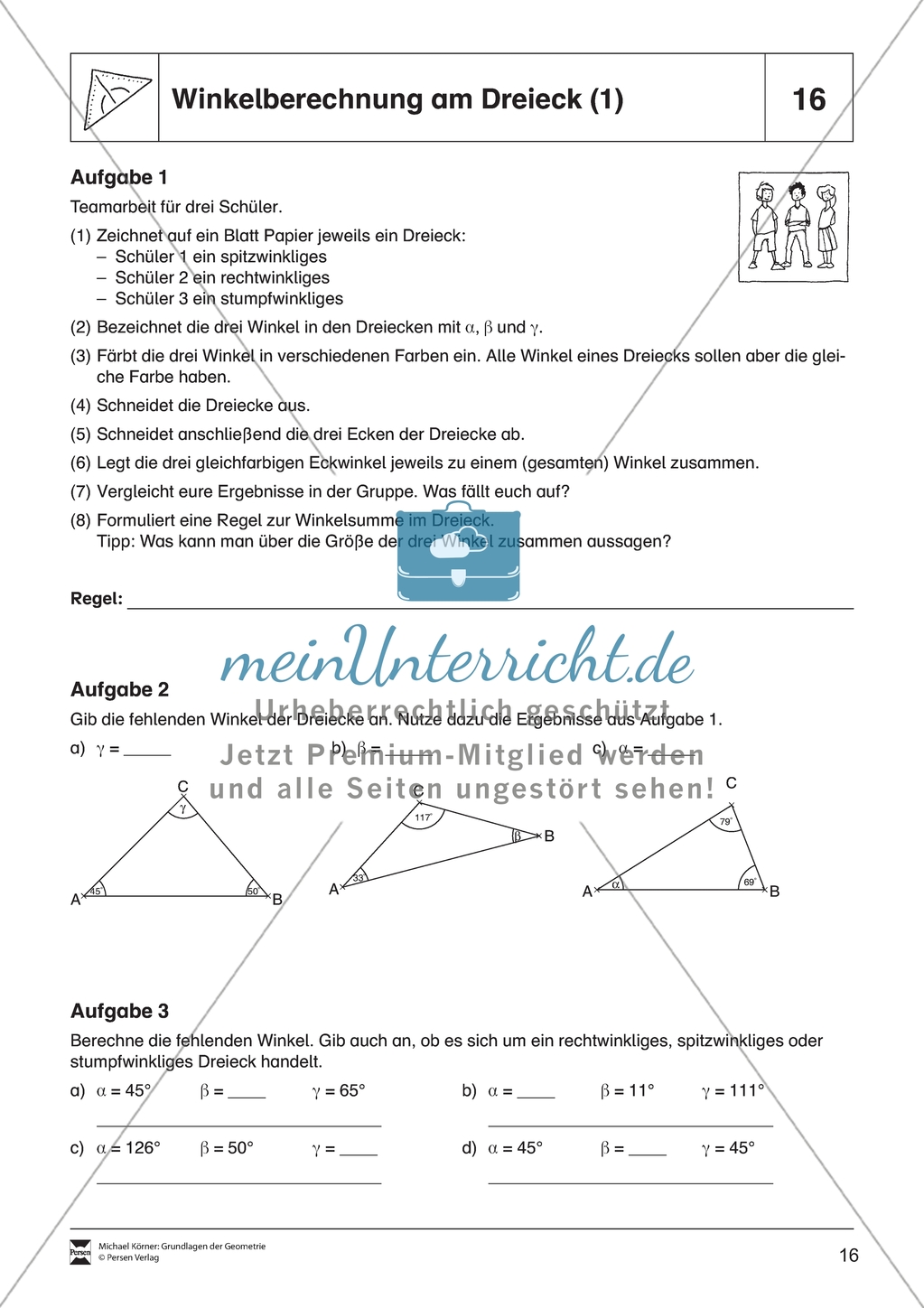 Aufgaben und Lösungen zum Thema: